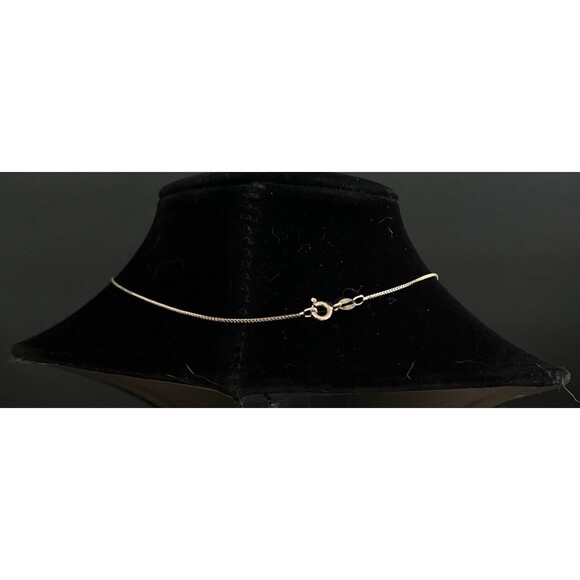 Ross Simons 925 Sterling Gold Vermeil White Topaz & Diamond 18" Necklace 4.5 gms - Picture 5 of 16